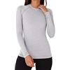 TCA SuperThermal Maglia Termica Donna Sportiva - Maglietta Manica Lunga Invernale - Magliette Termiche - Maglie Invernali - Intimo Termico Tecnico Sci - Maglia Intima Quickdry - Grigio Chiaro, M