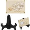 Ziyonix Biglietto Auguri Matrimonio in Legno, Porta Soldi Matrimonio, Biglietto Anniversario Busta Auguri di Nozze con Supporto San Valentino, Compleanno e Festa della mamma Regalo di Natale