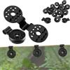 YZJJYG 50 clip in plastica per telo protettivo, clip per tende da sole, nero, clip in plastica con occhiello, clip in plastica per rete di protezione solare per corde di collegamento, reti ombreggianti