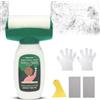 Tutamaz Roller Paint Bianco, 500g Vernice Bianca Muro, Rullo Ritocco Muro, Kit Rullo Integrato Per Coprire Efficacemente Graffiti, Macchie e Graffi, Vernice Coprente per Piccole Riparazioni Domestiche