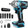 LMYDIDO Avvitatore a Percussione Makita 700 Nm, Compatibile con Batteria al Litio 18V, Senza Spazzola con 6 Bussole e Luce LED (Senza Batteria)