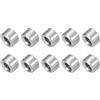 sourcing map 10 distanziatori in acciaio inossidabile, 4 mm ID x 8 mm OD x 5 mm L in acciaio inossidabile 304, distanziatori rotondi non filettati per viti e dadi M4 da 3/16 o M4