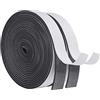 YANKUIRUI Nastro Sigillante Guarnizione 20mmx3mm/10m per Porte Finestre Nastro Adesivo in Schiuma Guarnizione in Gomma Contro le Correnti d'aria Fredda/Anti-collisione/Assorbente/Antipolvere, Nero