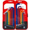 ToughHub Set di 18 chiavi a brugola metriche e chiavi a brugola Torx, set di chiavi a brugola combinate a braccio lungo, set di chiavi esagonali da 1,5-10 mm e T10 - T50 pollici, con custodia per il