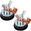 Fukaisu 2 pz Morsetto di Messa a Terra Magnetico Saldatura, Regolabile Strumento di Supporto Morsetto Saldatura Magnetico Accessori per ventosa Multifunzione per Pali Metallici Ringhiere