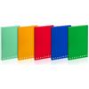 Pigna - 5 pezzi Quaderno A5 copertina rigida Monocromo,1R