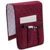 Carpango Borsa portaoggetti per comodino, aria condizionata, con tasca portaoggetti per telecomando, divano, poltrona, divano, organizer per camera da letto, soggiorno (bordeaux)
