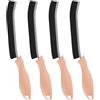 TQRR Spazzola per Pulire Fessure, Spazzola Fughe, Spazzola Fine Brush Pulizia, Multifunzionale Spazzola Per Pulizia Di Gap Per Cucine, Casa, Doccia, Bagno, Finestra (4, Rosa)