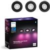 Philips Hue Centura, Faretti LED da incasso, Rotondo, Nero, Confezione da 3