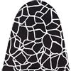 Umiin Copriasse da Stiro Grande 165x65 cm, XXL Rivestimento in Cotone con Imbottitura Feltro 6 mm, Elastico e Resistente, Bianco e Nero