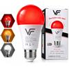 VERLSA Lampada Luce Rossa Melatonina con 3 sfumature- E27-7w - lampada luce melatonina 625nm, ambra 1600k e bianco 4000k - Luce rossa Notturna Rilassante, Bilancia il Ritmo Circadiano (1, E27)