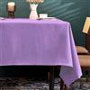 BALCONY & FALCON Tovaglia in lavanda 140 x 180 cm, antimacchia, con look lino | Rettangolare, idrorepellente, non stiratura, lavabile, rist., cucina, festa, decorativo, Natale, Capodanno, caffè, giardino
