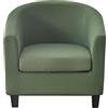 Meigeh Copripoltrona 1 posto chesterfield elasticizzato Copertura poltrona cocktail fodera poltrona chesterfield 2 pezzi copripoltrona universale Verde militare