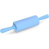 Cyrank Mini mattarello per bambini Mattarelli per la cottura, mattarelli per plastilina, per bambini, piccoli in silicone antiaderente per la cucina di casa per cottura (blu)
