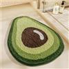 Lkw Ogechi Tappetini da Bagno per Bagno 80x60 CM, Tappetino da Bagno a Forma di Frutta Super Assorbente, Tappeti da Bagno Antiscivolo Extra Morbidi Lavabili e Durevoli per il Pavimento del Bagno