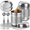 Msauifncp 6 Infusore per Tisane Set da 304 Acciaio Inox con Infusore Tè Sfuso a Maglia Fine con Catena Piatto Antigoccia Cucchiaio di 2,5 ML di Scala Facile da Pulire Filtro Te Infusione per Casa e Ufficio