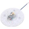 SIXRUN 4,9 Pollici Ventola da Soffitto Scheda LED di Sostituzione, 3 Colori Regolabili, Rotondo LED di Sostituzione Magnetico a Filo Girevole