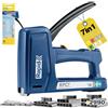 Rapid RPC7 Graffatrice Manuale 7 in 1 con 2990 Graffe e Chiodini, per il Fissaggio di Tappezzeria, Cavi e Moquette su Pareti in Legno, Tecnologia PowerCurve 50% Meno Faticosa, Realizzata in Svezia