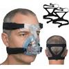 Organic Deal Cinghia Universale di Ricambio per Maschera CPAP - Copricapo a 4 Punti Compatibile con Maschere CPAP di Marca come ResMed® e Philips Respironics® (Clip e Maschera Non Incluse)