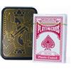 TINIT Scatola di latta per carte da gioco, giochi di poker e giochi di notte, da viaggio, colore: nero