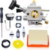 Hyceker Kit Carburatore per Stihl BR800,Elemento Filtrante per Douffleur per BR800X,BR800C,BR 800 C-E Magnum,con Attrezzo di Regolazione, Serbatoio, Filtro Carburatore, Pompa Carburante, Candela 4283-120-0601
