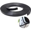 eModwey Protection Autocollante,Protezione Bordo Porta Auto 16FT/5M, Profilo in Gomma Anti-Graffio, Adesivo Incluso, Installazione Facile, Universale per Auto e SUV, Resistente agli Urti (Nero)