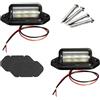 Hugfads 2PCS LED Luce Targa Auto, Luce Targa,Luci Targa,Luci Targa Led,Luce Targa Moto,Luce Targa Led,12V-24V Luci Targa a LED Impermeabili,6500K LED 6SMD, per SUV, RV, Rimorchi, Camper, Camion e Imbarcazioni