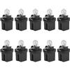 Hugfads Lampadine per pannello strumenti DC 12V 1.2W T5 B8.5D per mappe, giallo chiaro, adatte per interni auto