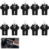 MxyVrix Confezione da 10 Lampadine LED T5 per Cruscotto Auto, 12V 1,2W, Luce Giallo Chiaro, Compatibile con Numeri di Parte T5