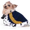 Lovelyshop Pet Mantello di pelliccia per cani di serie Lux, per Carnevale Festa di Compleanno Halloween re regina principe Cosplay XS Blu