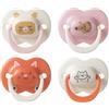 Tommee Tippee Ciuccio Ultimate Fit, 18-36 mesi, confezione da 4, tettarella ortodontica per neonati, design simmetrico, in silicone privo di BPA, collezione Club House