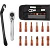 yqdnboi 14 Set Chiavi Dinamometriche 1/4,Chiavi Dinamometriche,Chiave Dinamometrica 1/4,Chiave Dinamometrica Kit,Cacciavite Dinamometrico,Set Chiavi A Cricchetto 1/4 di Pollice,Riparazione Biciclette
