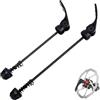 Zerabidpro 2 Pezzi Tappo Perno Ruota Bici, Tappi Perno con Sistema Antifurto, Compatibili con MTB e Bici da Strada, Ultraleggeri in Lega di Alluminio e Ferro, 140mm e 180mm