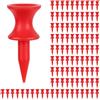 YUFETY 100 tee da golf in plastica da 32 mm Red Castle Tee da golf altamente visibili durevoli piccoli tee da golf per golf invernale e allenamento nel campo guida