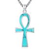 Eusense Ciondolo Croce Ankh in Argento 925, Crocifisso Egiziano Ankh Collana Con Chiave Della Vita Collana Croce per Donna Uomo Adolescente Ragazzi