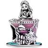 Genérico Ciondolo a forma di Alice in argento Sterling 925, compatibile con ciondoli Pandora e molti altri bracciali con ciondoli.