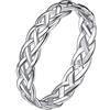 Suplight Anello Donna Nodo Celtico Argento 925 Donna, Misura 9 - Fedina Argento con Confezione Regalo, Misura 17