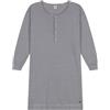 Petit Bateau A0AXV Camicia Da Notte A Manica Lunga Donna Per Fumare/Marshmallow. XS