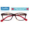 INDUSTRIE OTTICHE ITALIANE SRL Corpootto Occhiale Da Lettura President Tartaruga Aste Rosse Diottria +1,50