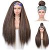 WIGNEE Parrucca Fascia Kinky Straight Senza Colla Per Donne Nere