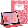 Fintie - Custodia per iPad 10ª generazione da 10,9 pollici (modello 2022), visualizzazione multi-angolo, con supporto per matita e tasca, spegnimento automatico/sveglia, quaderno composizioni rosa