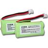 VHBW - Set 2 BATTERIE 700mAh (2.4V) per Siemens Gigaset A120, A140, QO63, Universum, CL15, SL15 sost. V30145-K1310-X383, S30852-D1640-X1.
