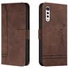 Bravoday Cover per LG Velvet / G9 / G900, Flip Custodia in Pelle PU Portafoglio Custodia per LG Velvet / G9 / G900, con Slot per Schede, Marrone