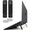 Aulumu G07 Supporto PC Portatile a Scomparsa | Raffreddamento Super Supporto Laptop | Rialzo Ergonomico per Laptop Stand da Scrivania per MacBook, Tutti i Laptop, Tablet, 8-20'', Nero