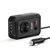 BESTEK 200W Inverter 12v 220v 230V 240V Onda Pura,Inverter Auto con Prese AC 2 USB-C (2*PD 30 W) 2 USB-QC (18 W),Convertitore Potenza per Camper/Barca a Onda Sinusoidale Modificata（Nera）
