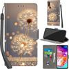 PHINIENLAND Cover per Samsung Galaxy A70 PU Pelle Custodia Flip Dente di leone