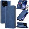 Jasonyu Cover per OnePlus 15 Flip Custodia in Pelle PU, Cover a Libro Portafoglio, Funzione Supporto, Magnetica, Slot Schede, TPU Bumper Caso Custodia (Blu)