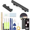 TGHongKy Pulsante del Volume per Google Pixel 7 PRO Set di Tasti di Ricambio per Google Pixel 7 PRO Tasto di Accensione del Volume (Nero,con Strumenti)