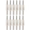 Greluma 12 PZ Spina Stereo da 3,5mm, Connettore Jack Maschio TRRS da 1/8, Connettore Cavo Audio a Saldare a 4 Poli da 3,5mm per Cuffie Riparazione Auricolari