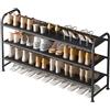 YUWHFEI Scarpiera a 3 Ripiani, portascarpe Ingresso in Metallo, Scarpiera Salvaspazio Slim, Porta Scarpe da Esterno, Shoe Rack per 12-18 paia di Scarpe, Utilizzabile in Armadio, 29 x 108 x 62 cm